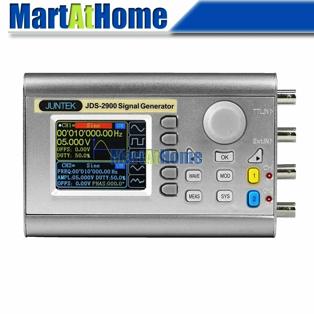 Digital Dual-channel DDS Signa - Dual Channel Arbitrary Waveform Function Generator 60Mhz ulasan dan harga