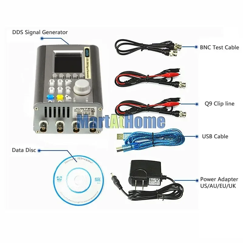 Digital Dual-channel DDS Signa - Dual Channel Arbitrary Waveform Function Generator 60Mhz ulasan dan harga