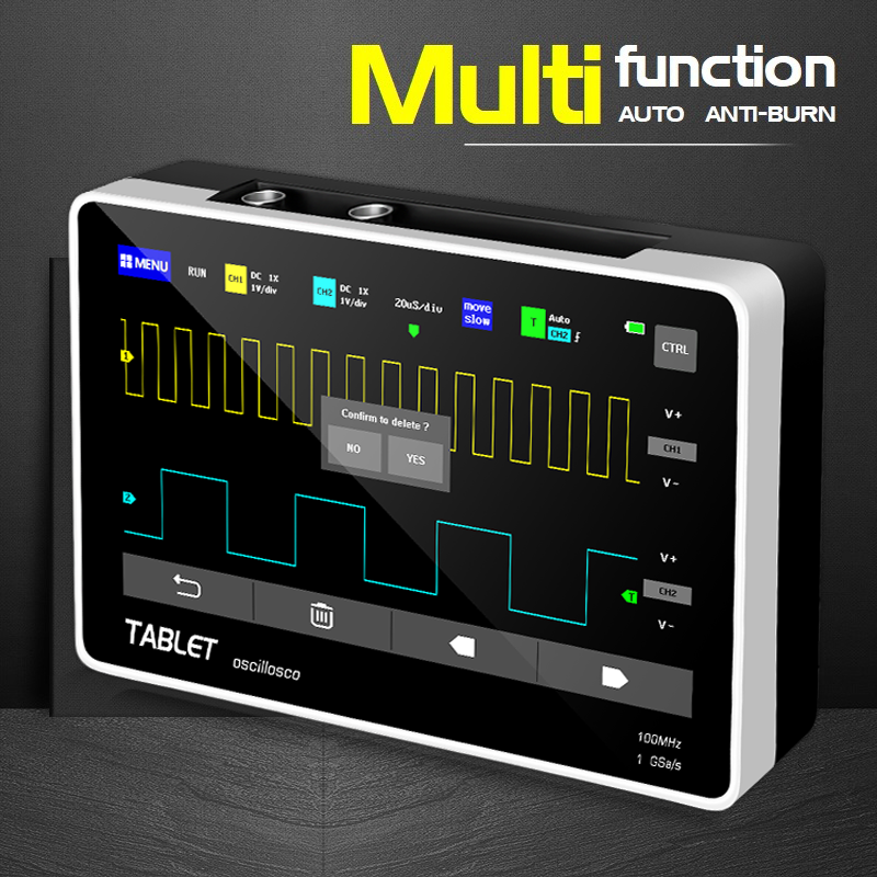 FNIRSI 1013D Dual Channel Tabl - Handheld Tablet Oscilloscope Touchscreen 100Mhz ulasan dan harga